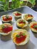 Baked Quail Eggs with Zucchini's