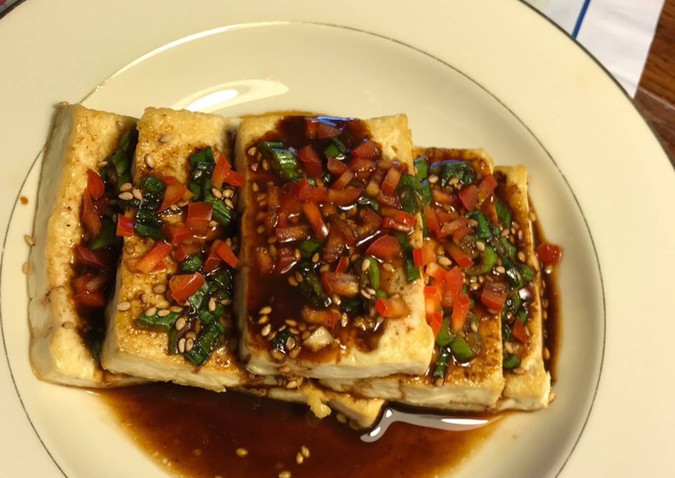 Towards the End of the Month Menu (Part One)<br />Tofu in Soy Sauce