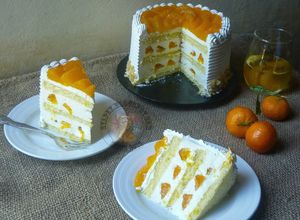 Gambar Mandarin Orange Cream Cheese Cake