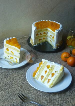 Gambar Mandarin Orange Cream Cheese Cake
