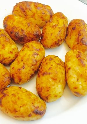 Hình của món Cơm hải sản nướng.