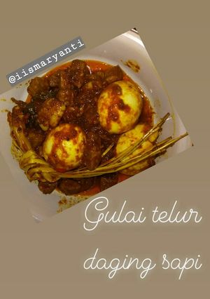 Foto resep Gulai telur daging sapi