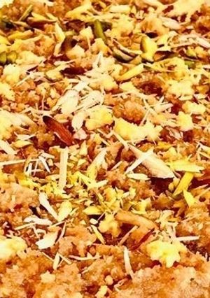 A picture of Badam Halwa.