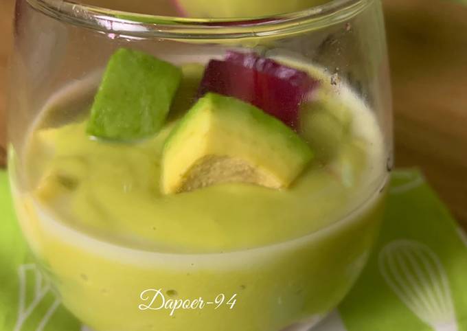 Sup buah Naga Alpukat foto resep utama