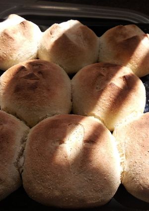 Una foto de Pan casero con harina de trigo y de maíz (polenta)