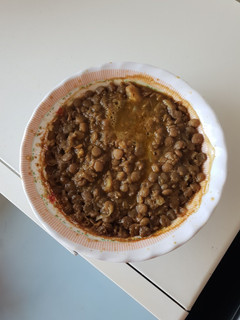 A picture of Green lentils(kamande) stew.