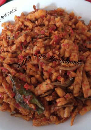 Foto resep Orek tempe teri pedas