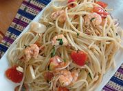 Gambar spaghetti tomat cherry