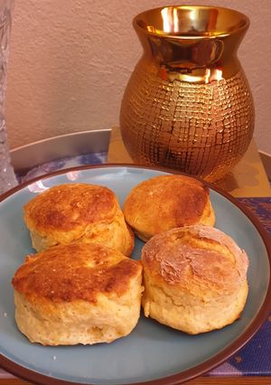 A picture of Wheat Flour and Maas Scones.