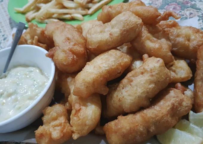 Fish and Chips with Soda Batter