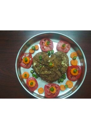 A picture of Ragi paneer upma.