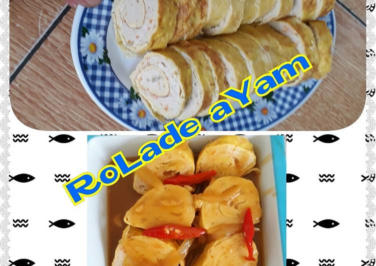 Rolade ayam saus coklat