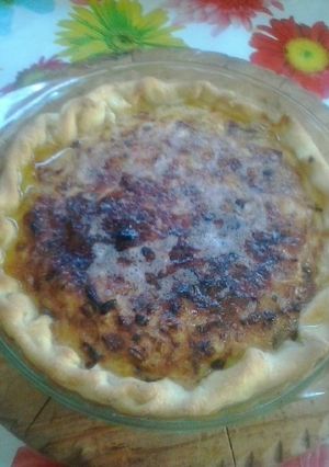 Una foto de Tarta de puerros super rica