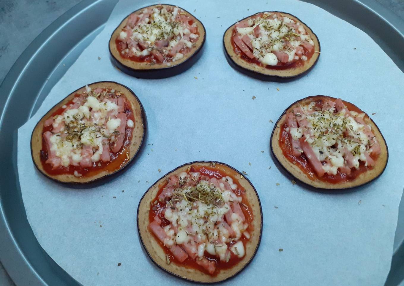 🍕Mini-pizza d'aubergines ultra légères 🍕