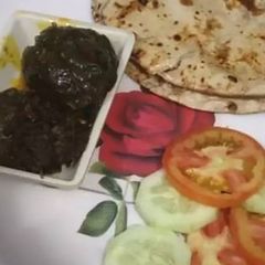 Bharwa baingan with roti A picture of Bharwa baingan with roti.