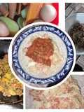 Ensalada de papas con almeja guisada