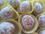 Trufas de vainilla, dulce de leche y coco