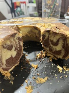 Foto resep Marble cake / bolu marmer / bolu zebra