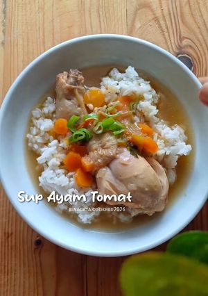 Foto resep Sup Ayam Wortel Tomat