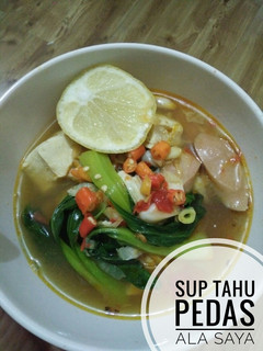 Foto resep Sup Tahu Pedas