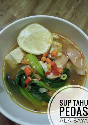 Foto resep Sup Tahu Pedas