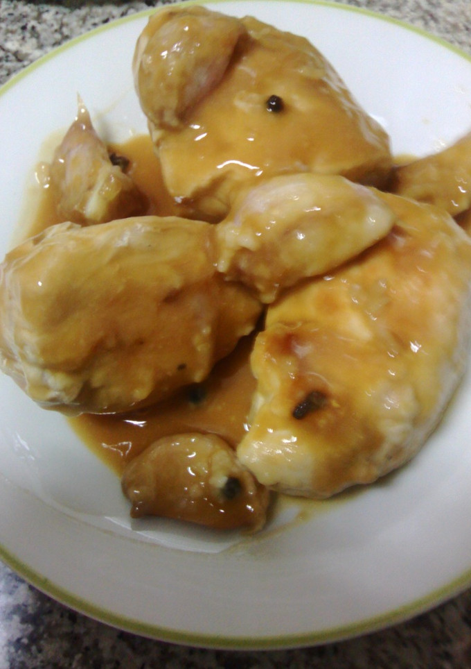 Una foto de Pechugas de pollo al caramelo