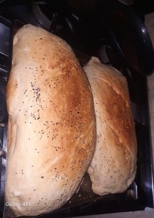 Una foto de Pan casero tamaño grande