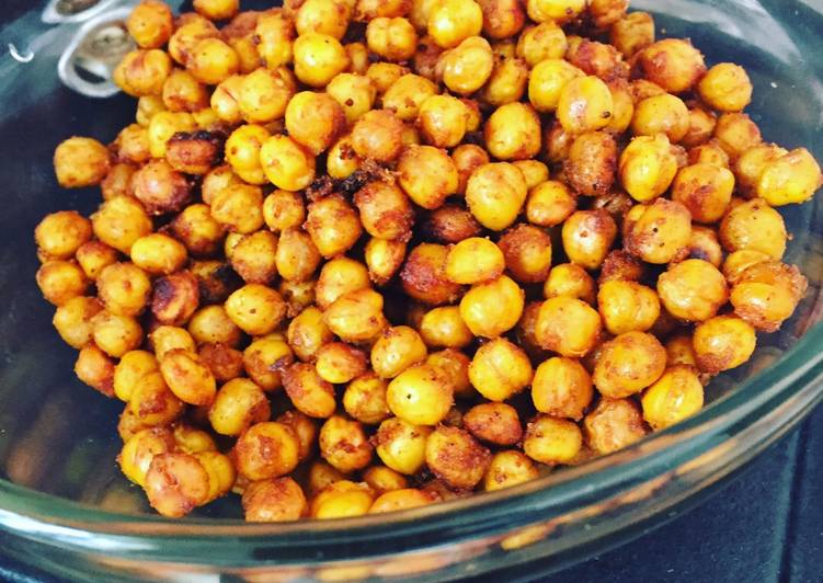 Garbanzos crocantes horneados