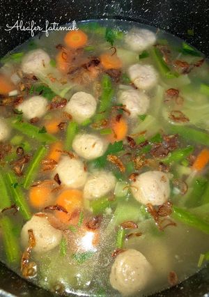 Foto resep Sayur Sop Bakso Sapi