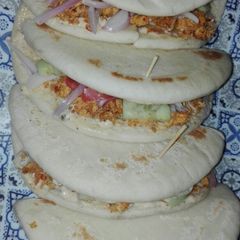 A picture of Chicken Fajitas Shawarma.