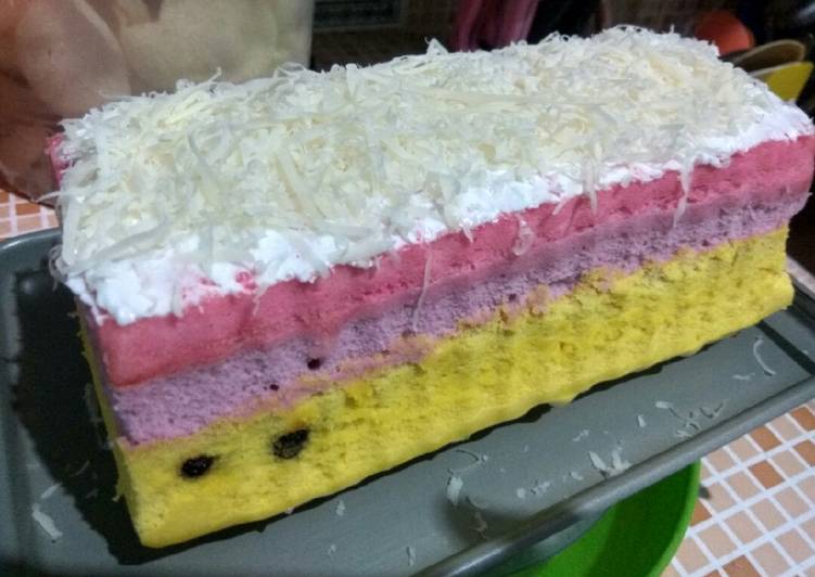 Bolkus rainbow chocochip 1 telur metode all in 1