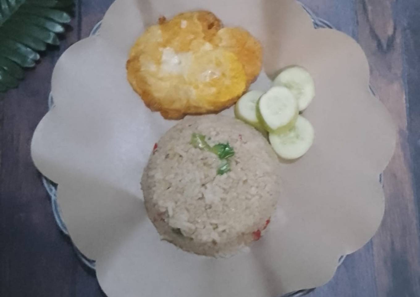 Nasi goreng cikur+telur mata sapi