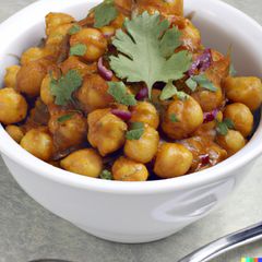 A picture of Indian Chana Masala.