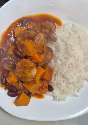 Una foto de Cazuela de porotos rojos