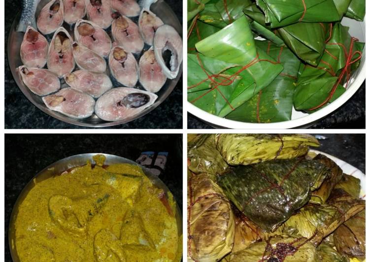 How to Prepare Perfect Ilish paturi (hilsha steamed in banana leaf)