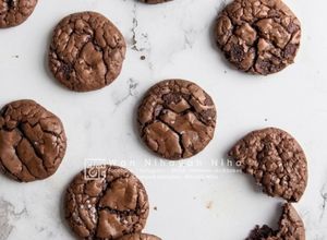 Gambar Fudgy Brownie Crinkle Cookies