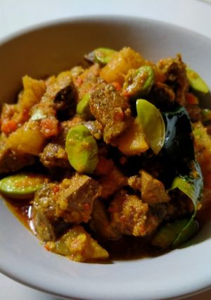 Foto resep Sambal Goreng Kentang Ati Ampela + Petai ala mamak Tya