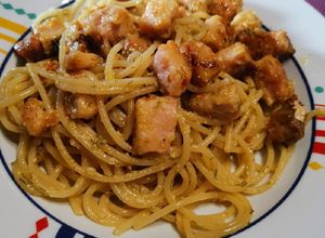 Foto di Sapore di Sicilia. Spaghetti al pesce spada e finocchietto