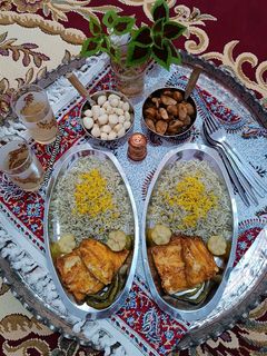 عکسی از دستور ماهی سرخ شده در مایکروویو