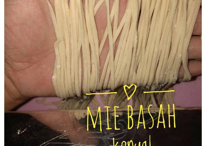 Cara Buat Mie basah kenyal Praktis