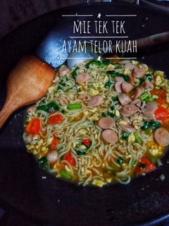 Foto resep 71. Mie Tek Tek Ayam Telor Kuah