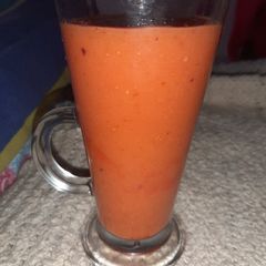 A picture of Peach-Strawberry Smoothie (Vegan).