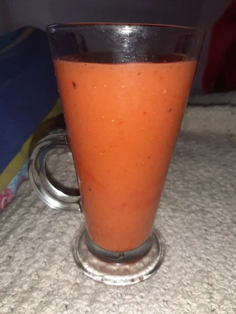 Easy Way Prepare Recipe Peach-Strawberry Smoothie (Vegan) that is Awesome, Addictive}