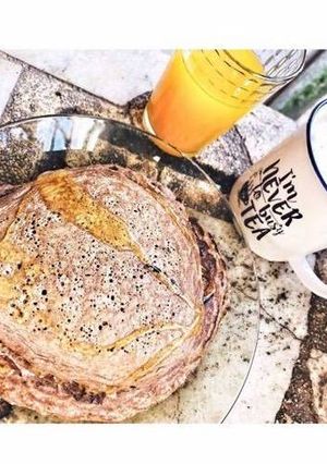 Una foto de Pancakes de cacao