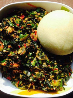 A picture of Okra vegetable soup.