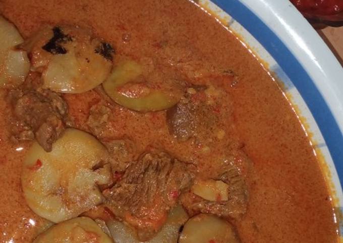 Gulai dagiang jariang / jengkol jo sambalado lamak