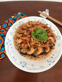櫻花蝦油飯 的食譜成品照片