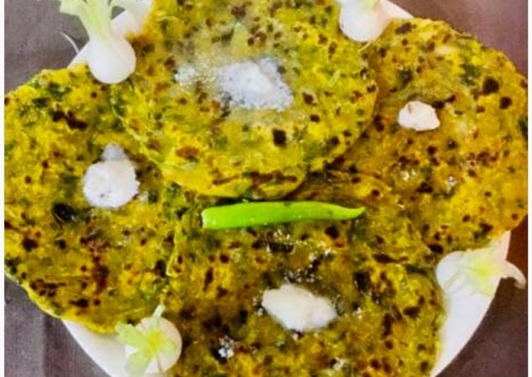 How to Prepare Speedy #Spring Onions-Methi &amp; Dal Paranthas