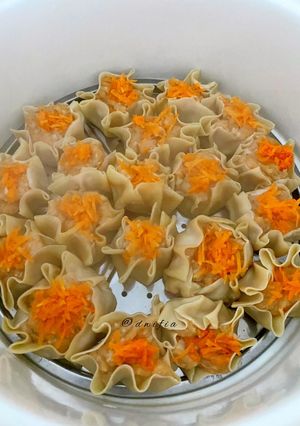 Foto resep Dimsum Ayam Udang tanpa Tepung 🦐🐔