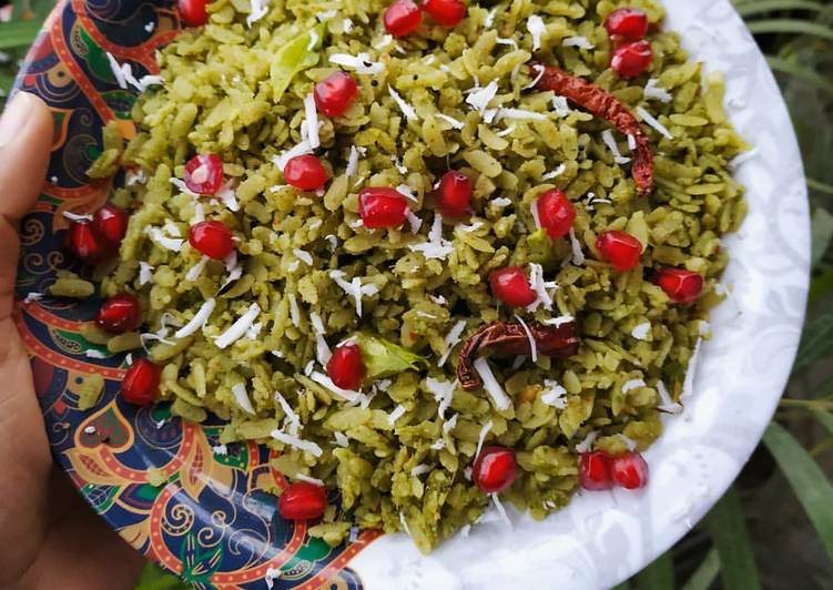 Step-by-Step Guide to Prepare Quick Hara Bhara Poha